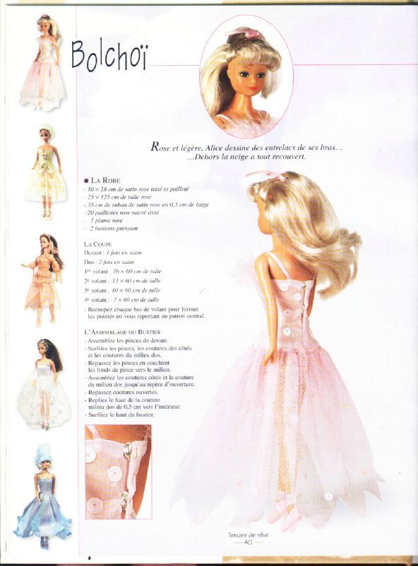 modele couture barbie gratuit