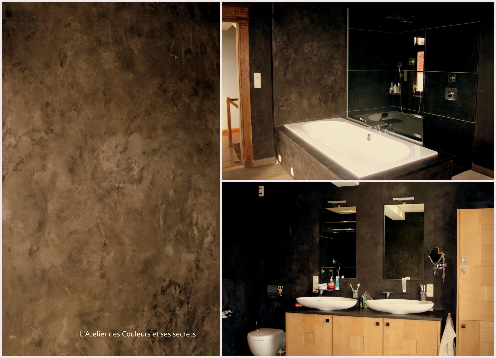 Salle de bain noir et taupe – lombards