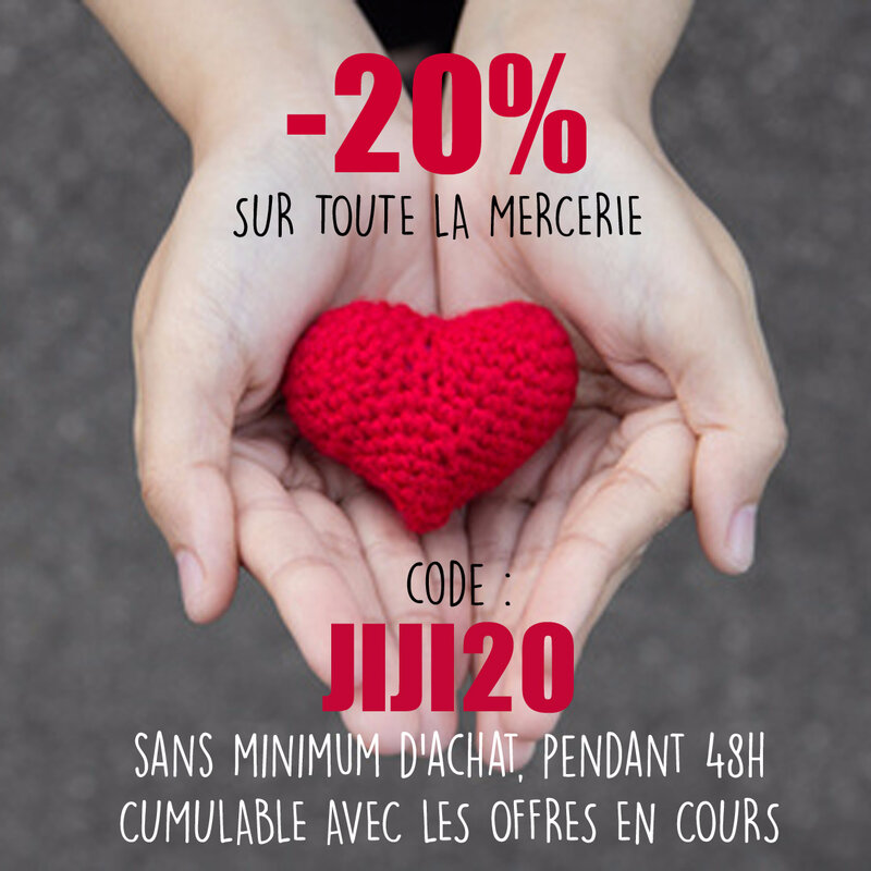 20% mercerie