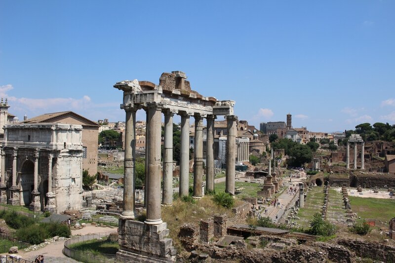 Vue du forum romain
