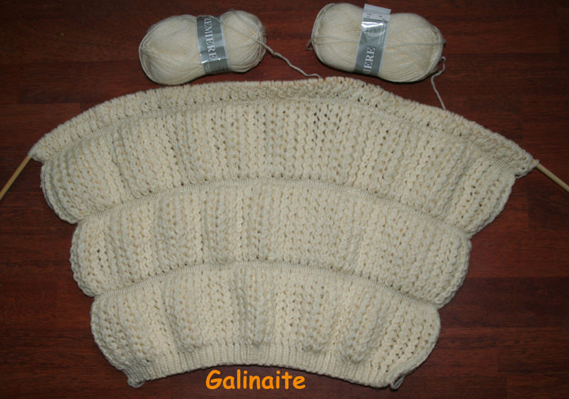 tricoter une liseuse aux aiguilles