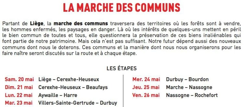marches des communs - étapes