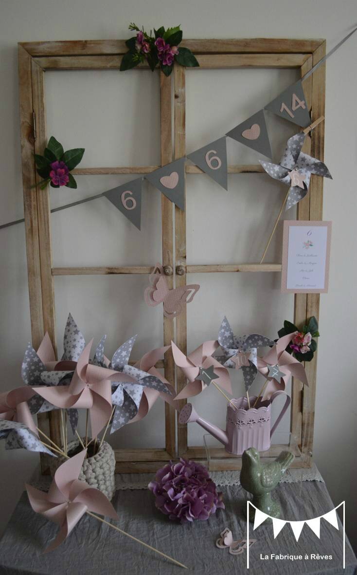 Décoration mariage rose poudré gris blanc photo de réalisations ...