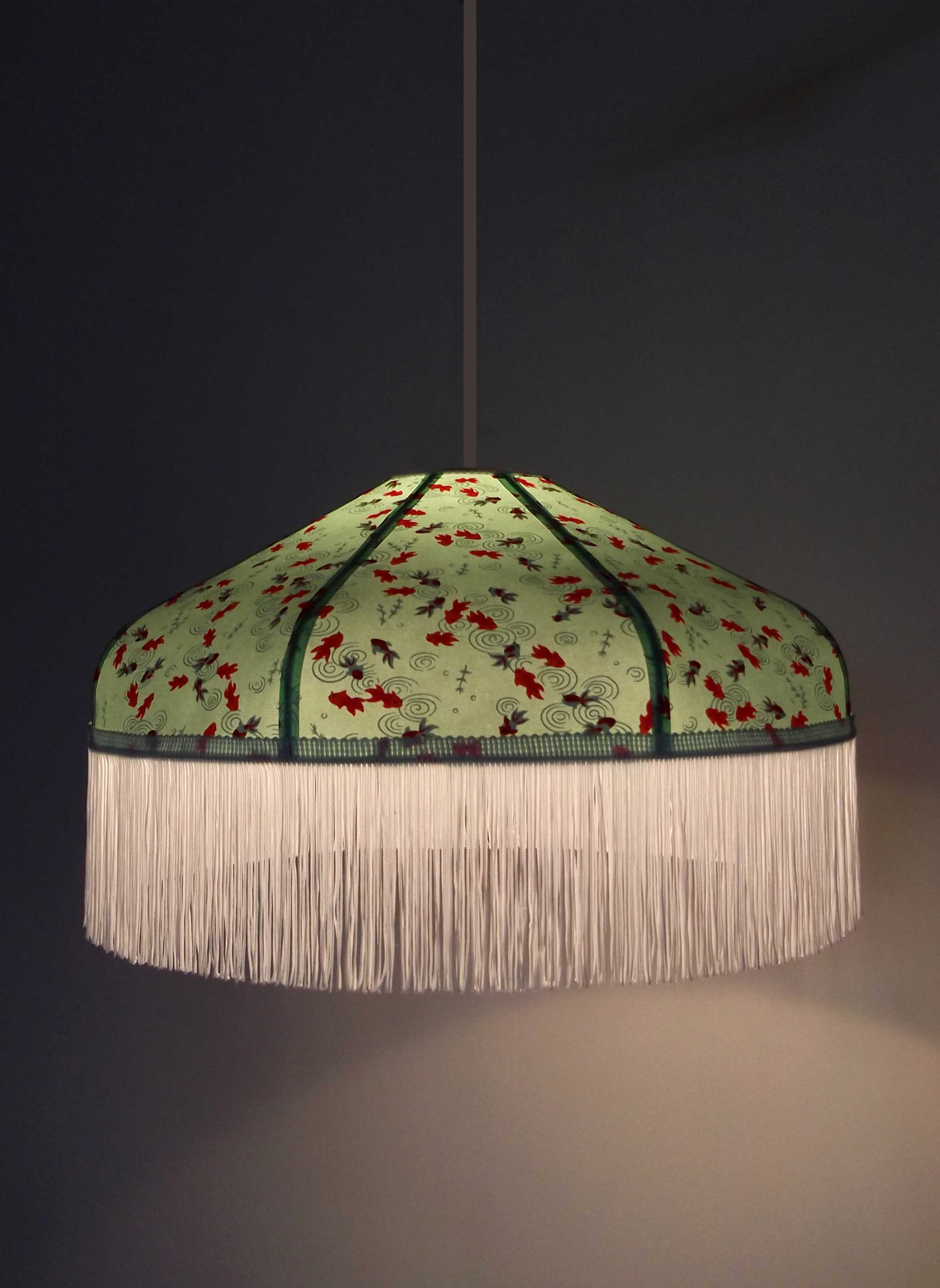 Suspension En Papier Japonais Poissons Rouges Luminaires Miska