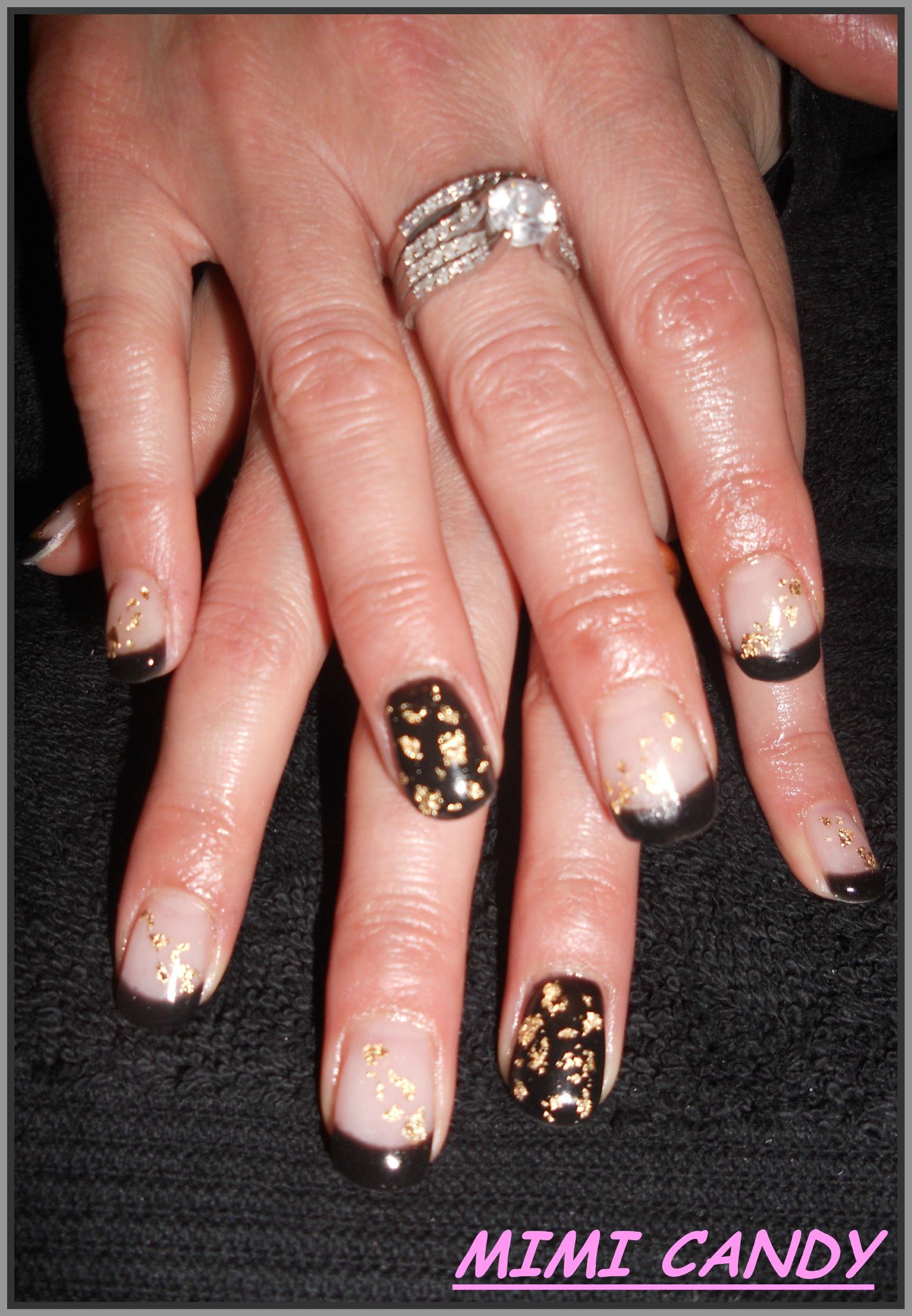 Ongle Noir Et Or French ONGLES PART 2 - MIMI CANDY