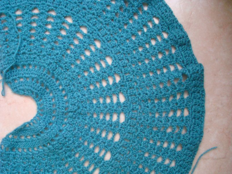 chale rond au crochet
