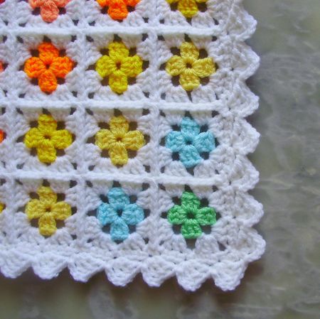 Couverture bébé Arc-en-ciel Angle (1)