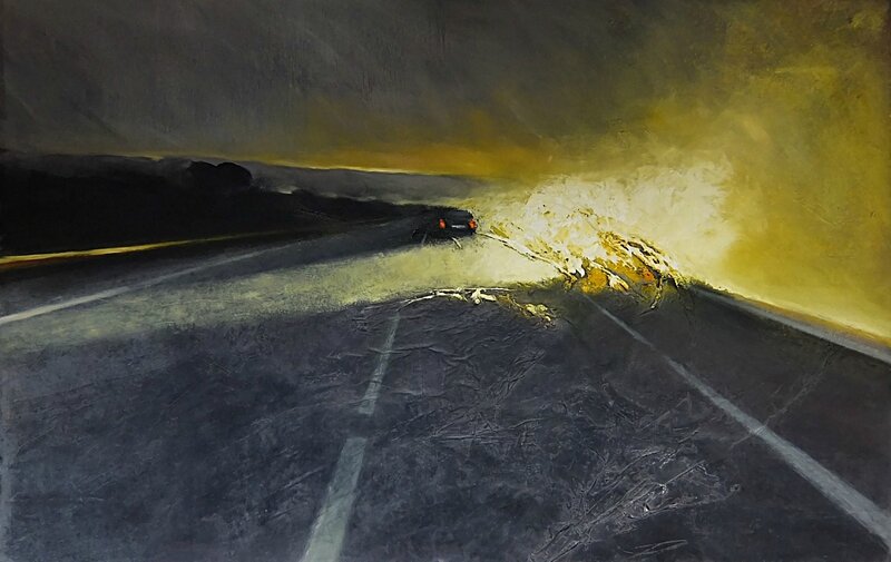 K'nowhere 59, mars 2016, huile sur toile, 165 x 115 cm