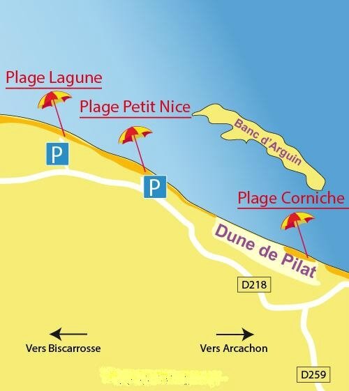 Photo- carte-plage-petit-nice-pyla-sur-mer