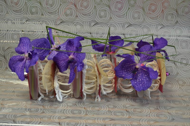 composition originale orchidée wanda sur support fait maison, 23 \u20ac, livraison sur pargny sur saulx et ses alentours
