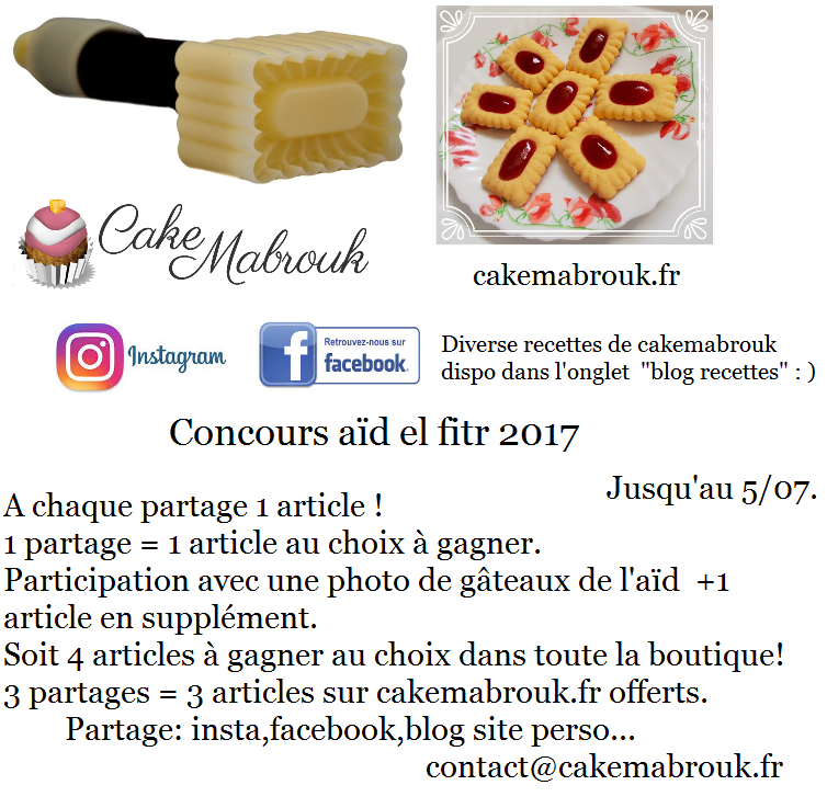 Concours Aïd el fitr chez Cake Mabrouk