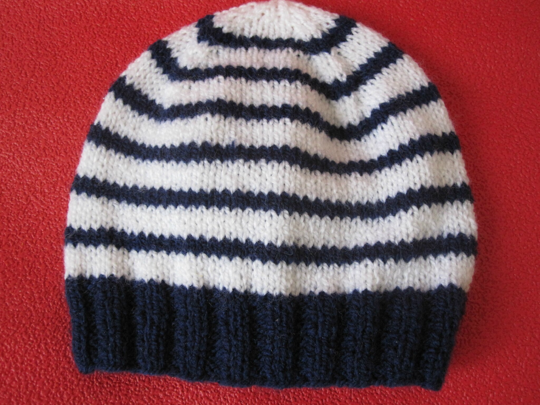 tricoter un bonnet marin