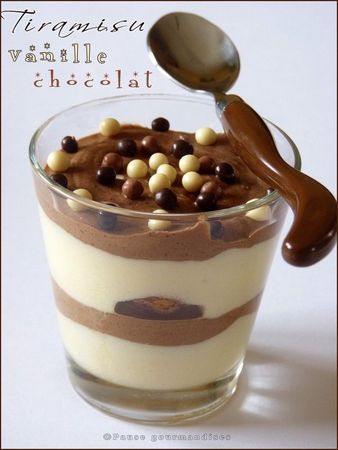 recette tiramisu chocolat vanille