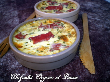 Clafoutis oignon et bacon. Voici une idée pour un repas du soir , rapide