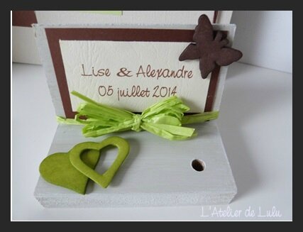 porte stylos coeur papillons