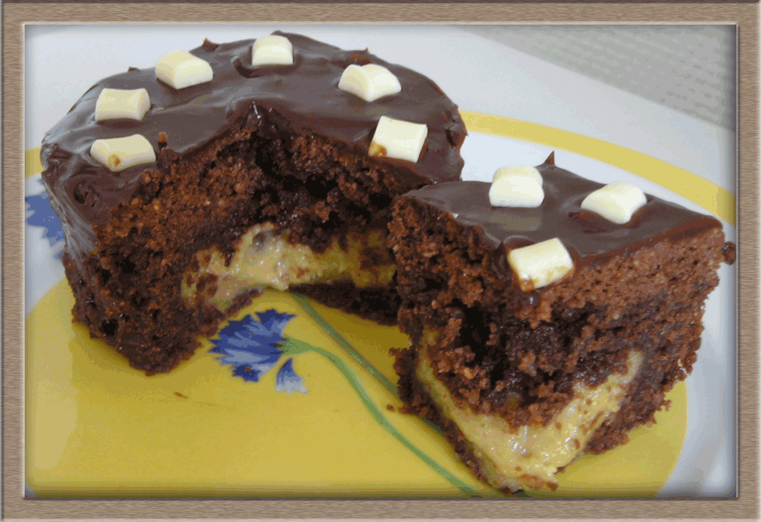 gateau chocolat fourré crème patissière gateau chocolat fourré crème patissière
