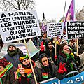 12/12. Manifestation pour trois Kurdes…