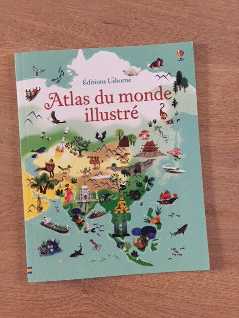 Nous avons découvert le coffret livre et puzzle Atlas du monde