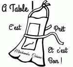 tablier a table