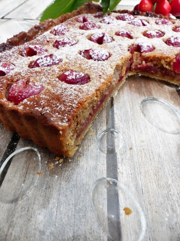 Tarte Amandine Aux Cerises Philandcocuisine