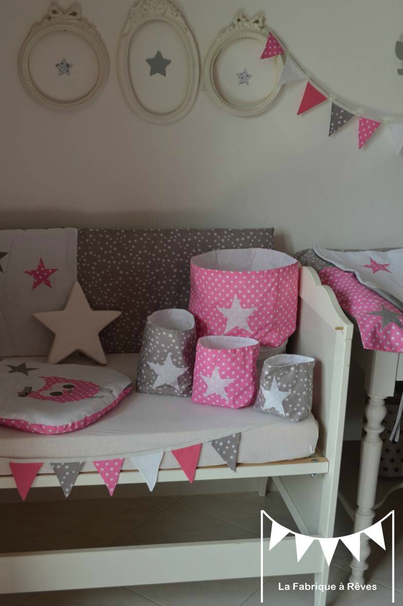 Chambre fille rose gris blanc: decoration chambre bebe murs ...