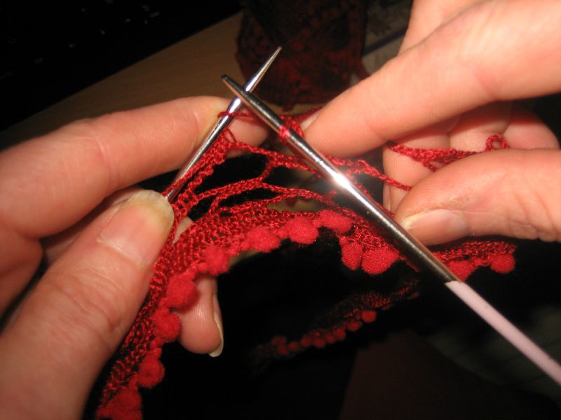 comment tricoter le debut d'une echarpe