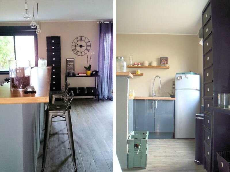 Une maison de ville familiale sonia saelens déco Cuisine moderne familiale