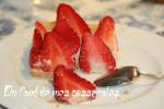 Tarte aux fraises, crème diplomate à la fêve tonka
