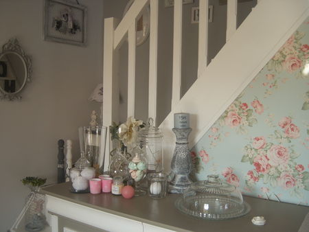 Des envies de shabby chic at home le p'tit monde d'isa Les papiers peints leroy merlin