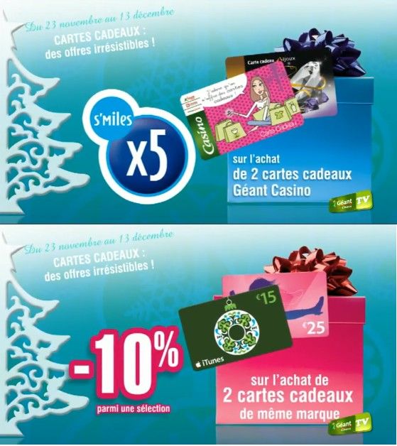 Carte s'miles casino cadeaux
