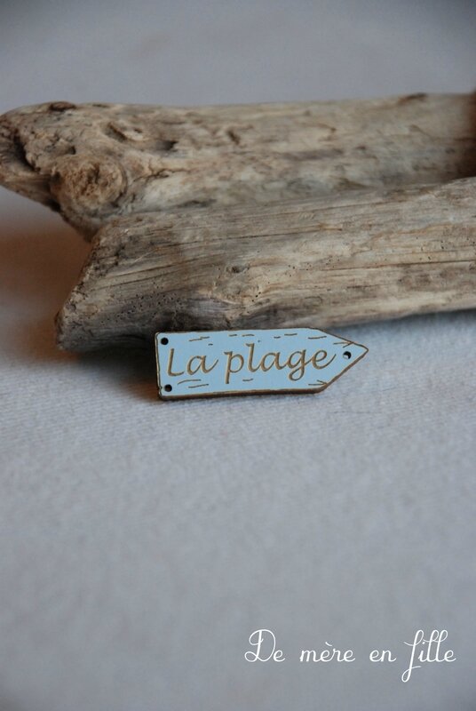 panneau la plage