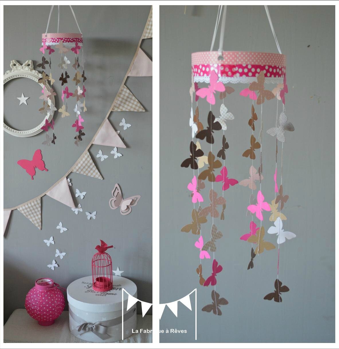 Décoration chambre bébé rose poudré chocolat fuchsia photo de ...