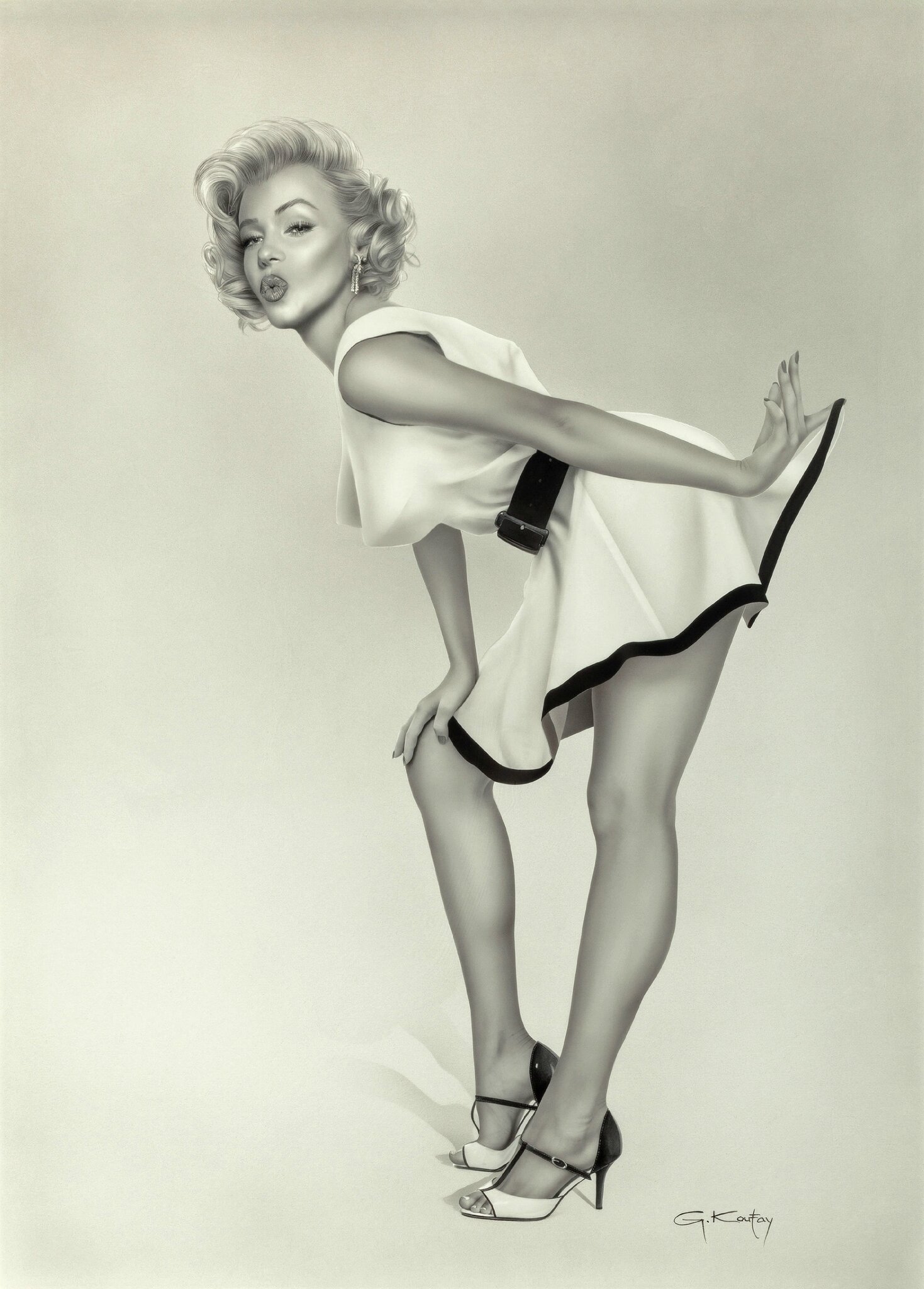 monroe art Marilyn nude