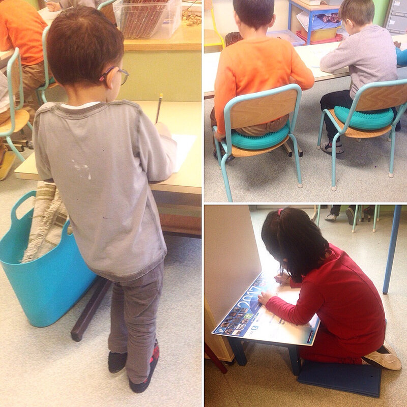 "Flexing seating" à la maternelle ...