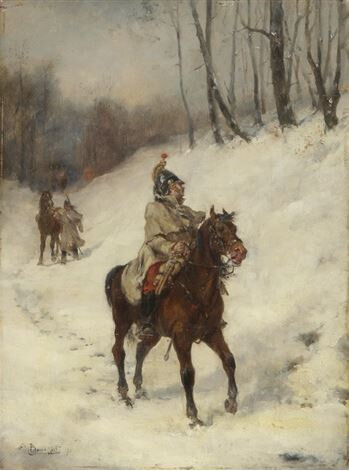 Benassit (Louis), Patrouille de Cuirassiers en hiver, 1878