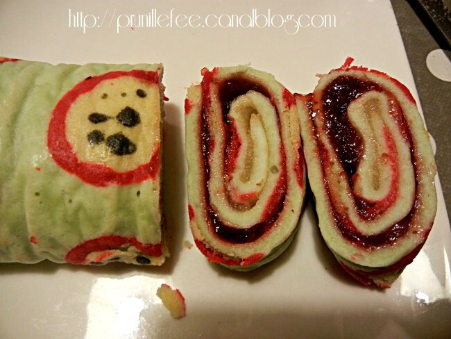 gateau roulé pomme fraise