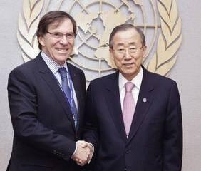 JC Mignon avec Ban Ki-moon