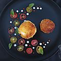 Tomates cerise et chèvres panés