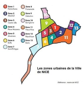 Les differents quartiers de nice hugh collars