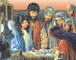 Jésus-Josph & Marie et les Rois Mages