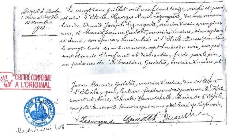 1913 N Lezongard Georges