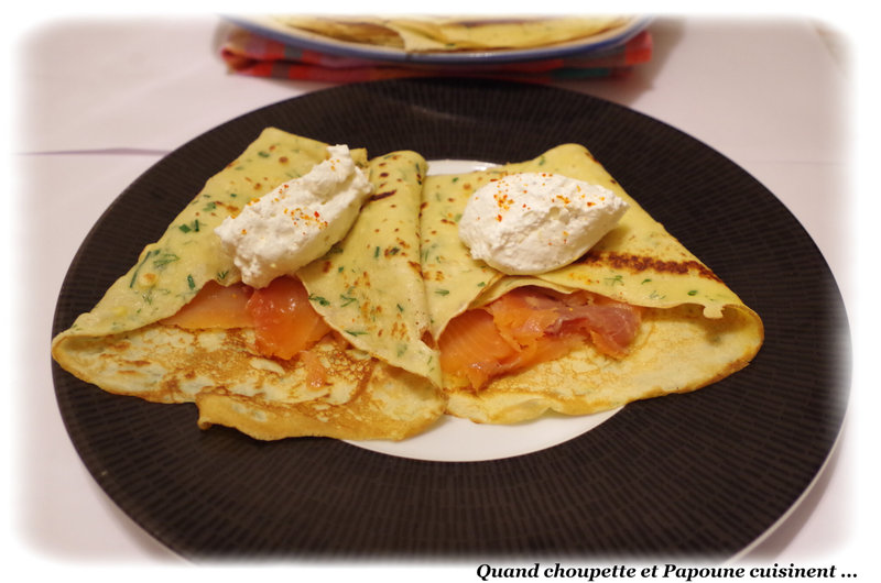 crêpes saumon