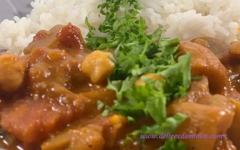 Curry d’aubergines et pois chiches 2