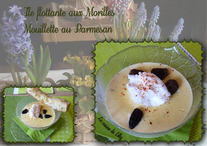 Ile flottante aux morilles