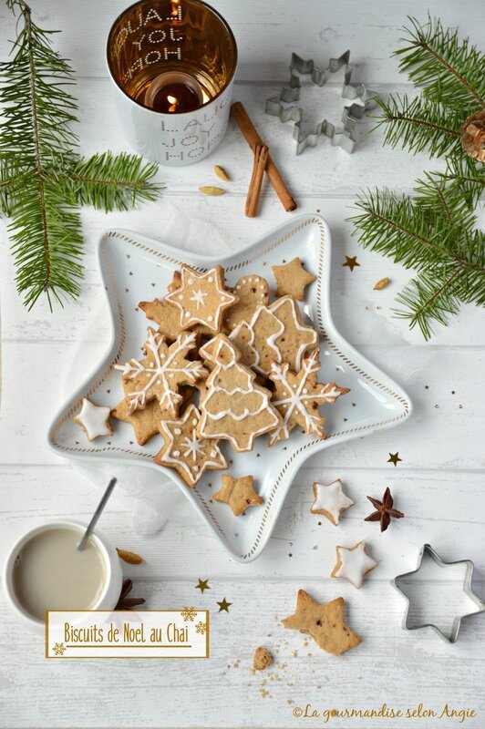 biscuits de Noël vegan au chaï