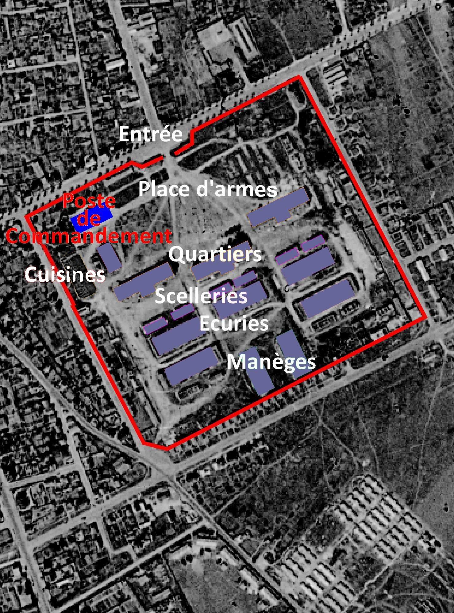 Plan Quartier Claude Decaen Poste de commandement