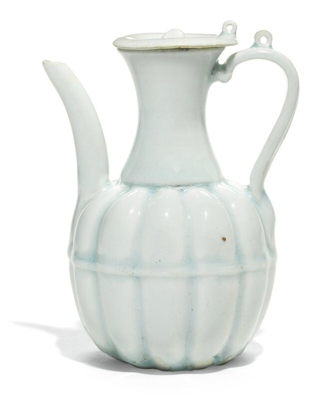 A 'Qingbai' ewer and cover, Song dynasty