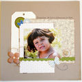 Une page de scrap avec bella blue