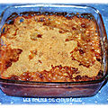 Crumble poires coings