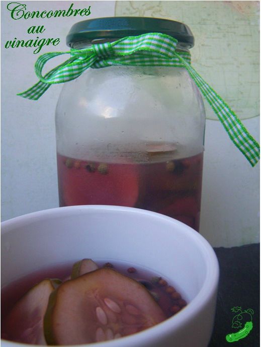 J Ai Maigri Grace Au Vinaigre De Cidre Concombres au vinaigre - La ronde des délices